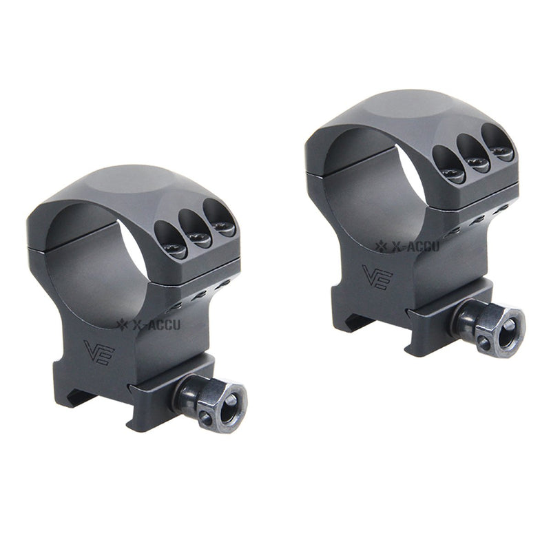 Загрузить изображение в просмотрщик галереи, 30mm X-Accu 1.25" Medium Profile Picatinny Scope Rings - Vector Optics Online Store