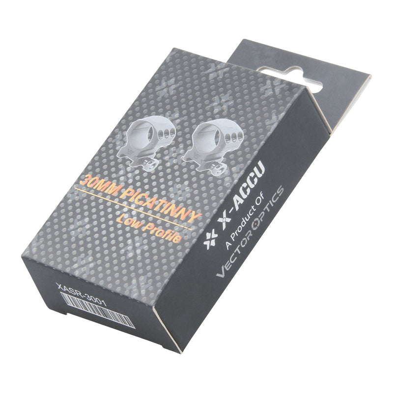 Cargue la imagen en el visor de la galería, 30mm X-Accu 1" Low Profile Picatinny Scope Rings - Vector Optics Online Store