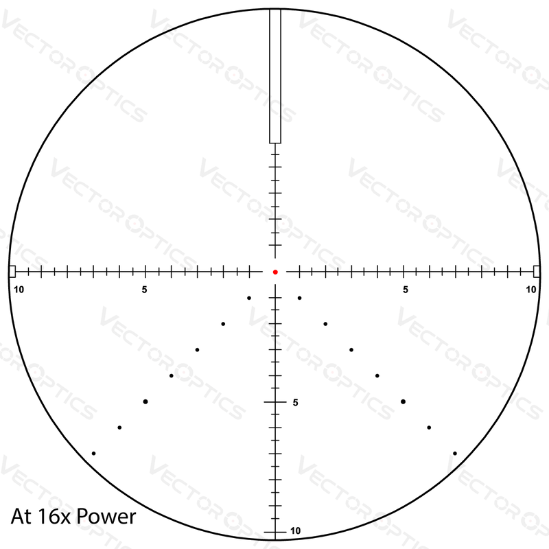 ギャラリービューアに画像をロードする, Veyron 4-16x44 First Focal Plane Riflescope Illuminated  At 16X Power Details