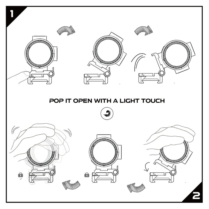 將圖片載入到圖庫檢視器中, Paragon 3X18 & 5x30 Micro Magnifier - Vector Optics Online Store