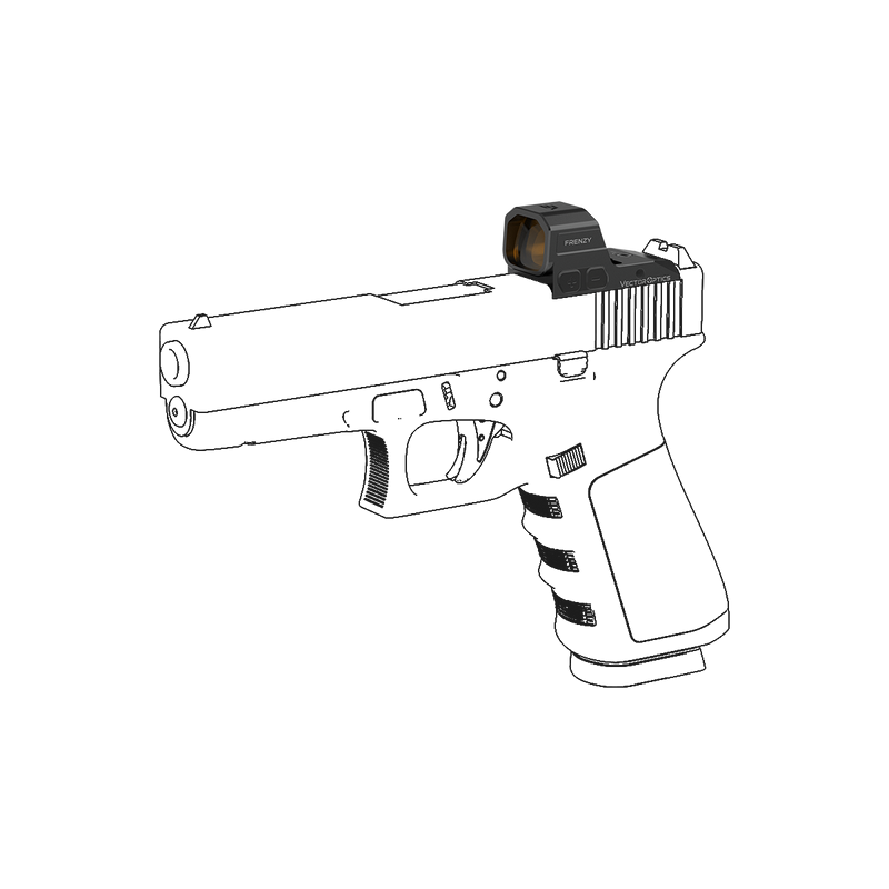將圖片載入到圖庫檢視器中, GLOCK® Standard MOS | Frenzy 1x16x21 Standard MOS Red Dot Sight (SCRD-81)