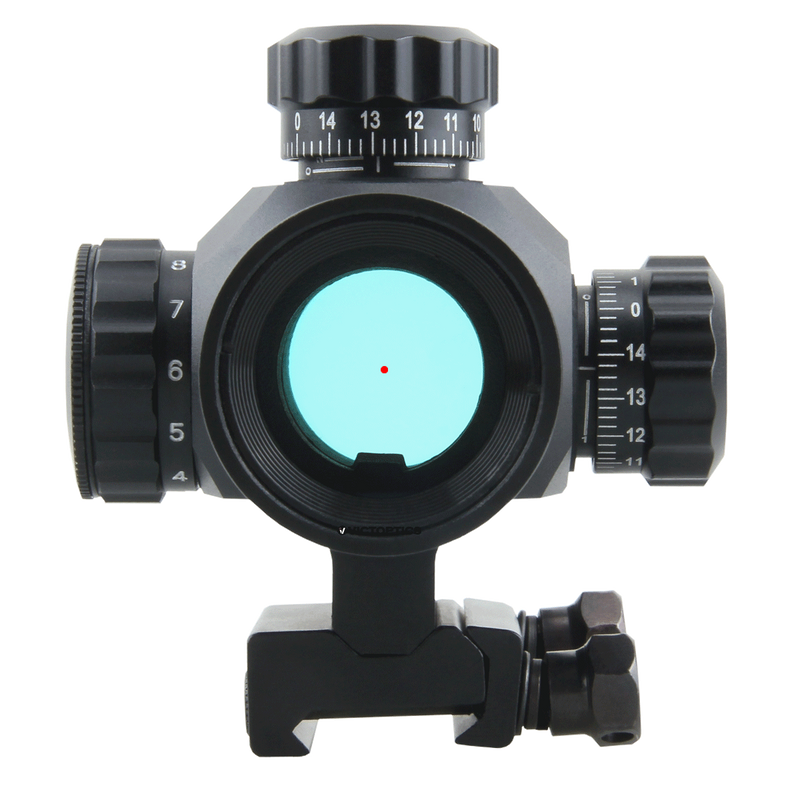 將圖片載入到圖庫檢視器中, VictOptics RGD 1x30 Red Dot Sight w/ 11 Levels Red Dot