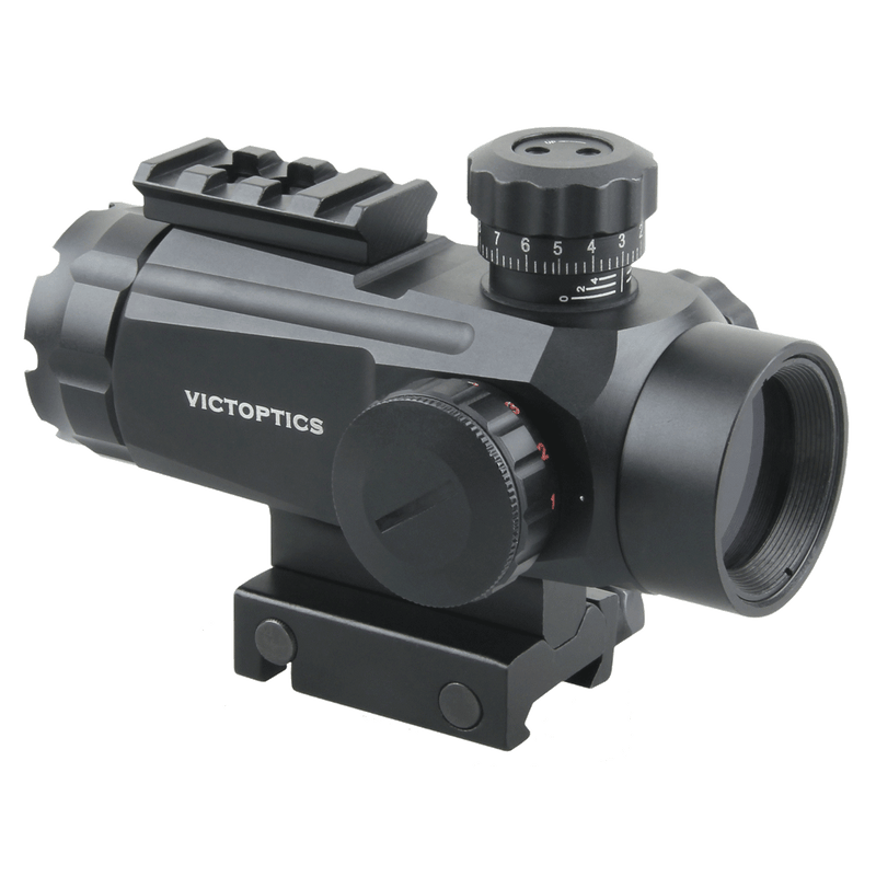 將圖片載入到圖庫檢視器中, VictOptics RGD 1x30 Red Dot Sight w/ 5 Levels Red/Green Dot 2 Details