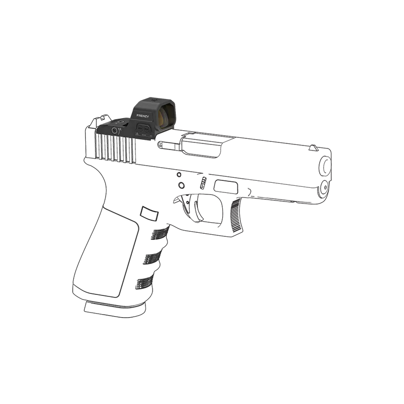 將圖片載入到圖庫檢視器中, GLOCK® Standard MOS | Frenzy 1x16x21 Standard MOS Red Dot Sight (SCRD-81)