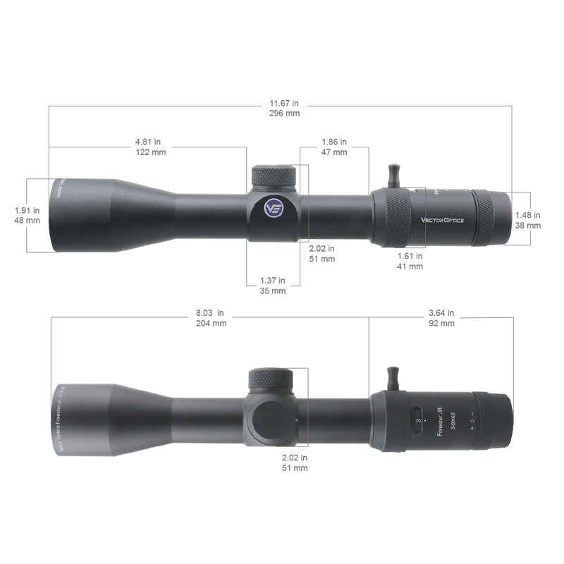 Load image into Gallery viewer, Forester JR. 3-9x40 Riflescope parameter
