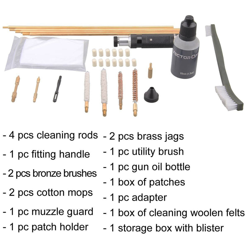 將圖片載入到圖庫檢視器中, Gunpany .177 & .22 Airgun Gun Cleaning Kit - Vector Optics Online Store