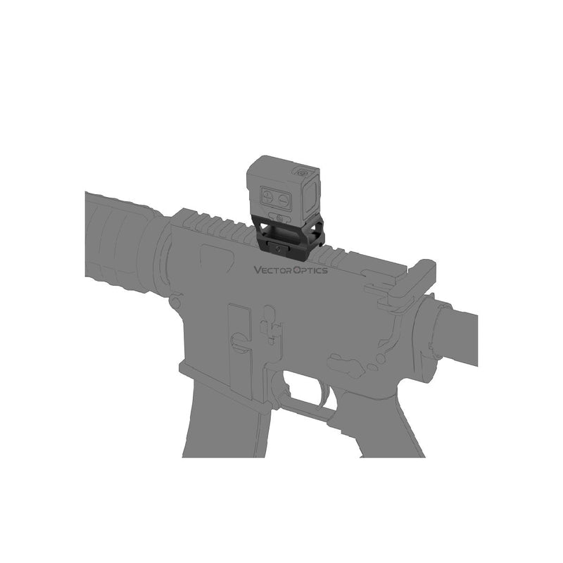 ギャラリービューアに画像をロードする, Red Dot Sigher Riser Weaver Mount VOD Footprint - Vector Optics Online Store