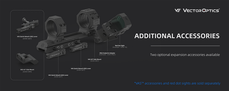 Laden Sie das Bild in Galerie -Viewer, Picatinny Mount System | 34mm X-MOD 1.5'' One Piece Extended Picatinny Mount (XASR-3476)