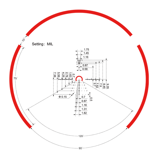 Constantine 1-8x24 RAR Riflescope (SCFF-60)