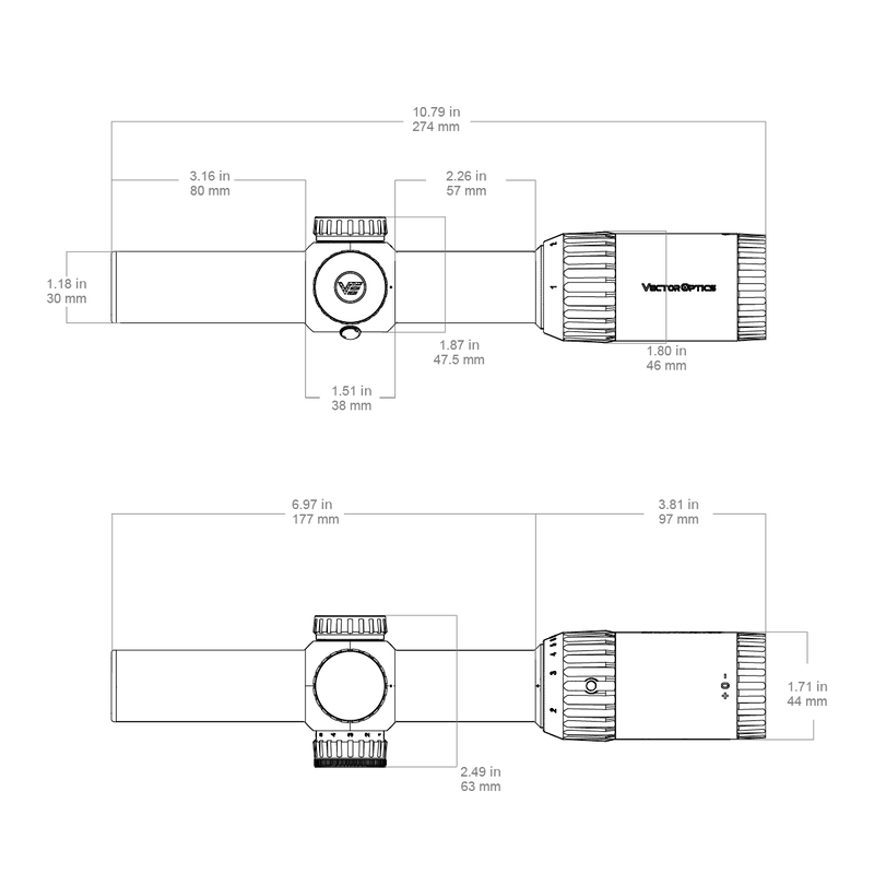 Load image into Gallery viewer, Constantine 1-8x24 RAR Riflescope (SCFF-60)