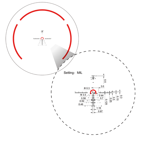 Constantine 1-8x24 RAR Riflescope (SCFF-60)