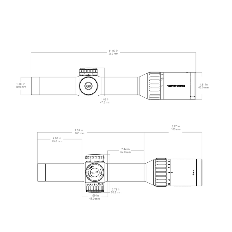 Load image into Gallery viewer, Continental 1-10x24i ED Fiber Rifle Scope (SCOC-47)
