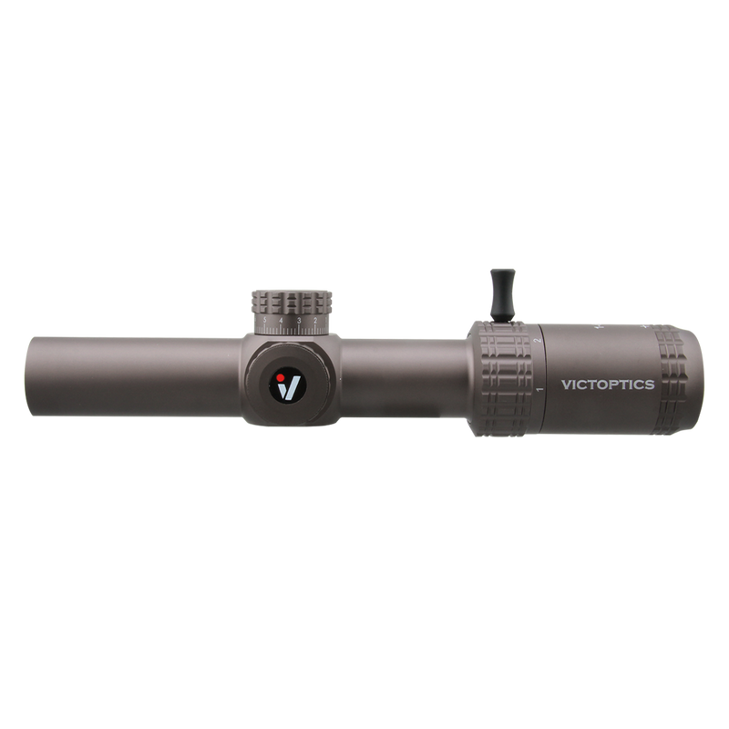 Load image into Gallery viewer, VictOptics S6 1-6x24 SFP LPVO Burnt Brown Color side detail