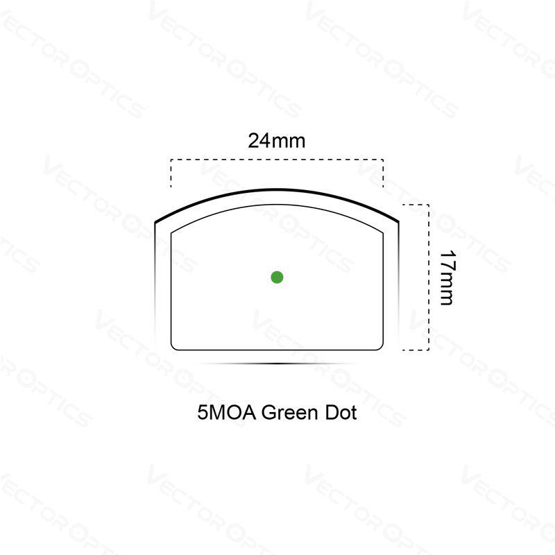 Laden Sie das Bild in Galerie -Viewer, Frenzy 1x17x24 Pistol Green Dot Sight (SCRD-G19II)