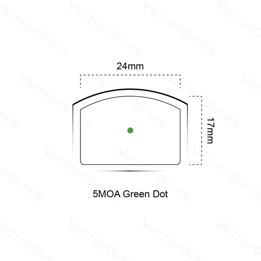 Frenzy 1x17x24 Pistol Green Dot Sight (SCRD-G19II)