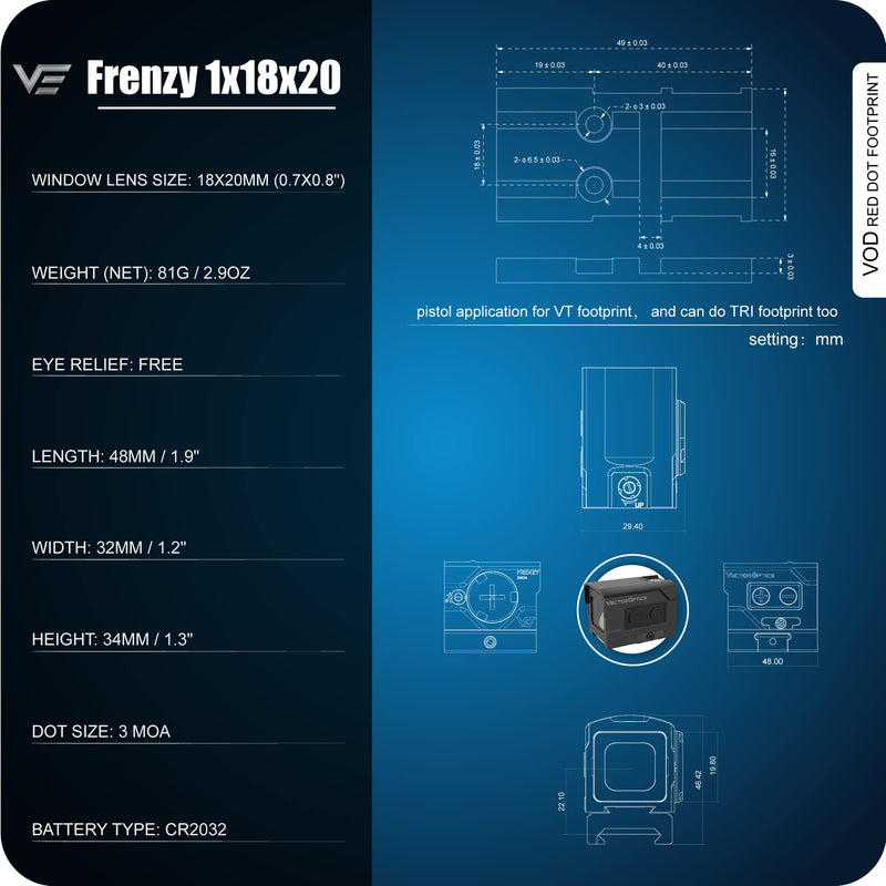 Load image into Gallery viewer, Enclose 3MOA Reflex Sight | Frenzy Plus 1x18x20