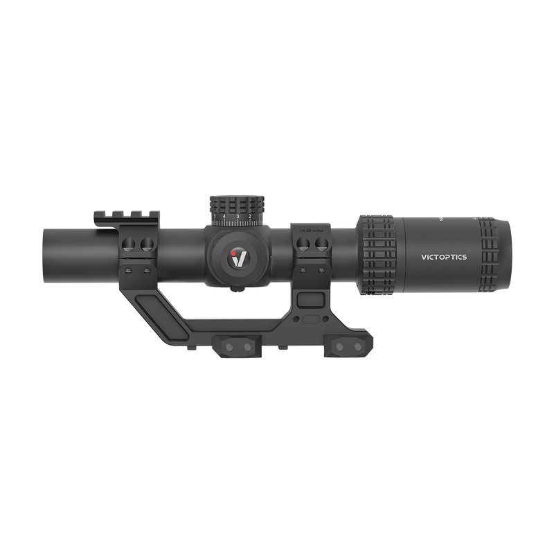 Load image into Gallery viewer, S6 1-6x24i Fiber LPVO SFP Rifle Scope w/ 1-Piece Extreme High Picatinny AR Mount Kit (OPSL133)