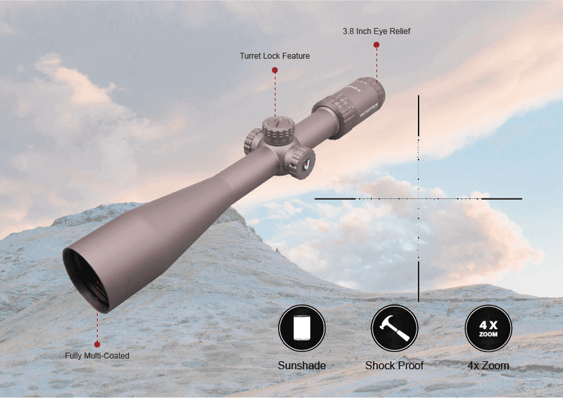 Загрузить изображение в просмотрщик галереи, VictOptics S4 6-24x50 SFP Coyote FDE