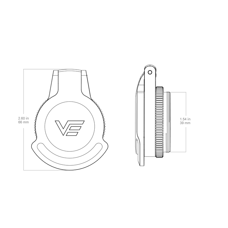 Load image into Gallery viewer, Continental 28mm Filp-up Cap | Objective Lens Defense (SCFC-M28)