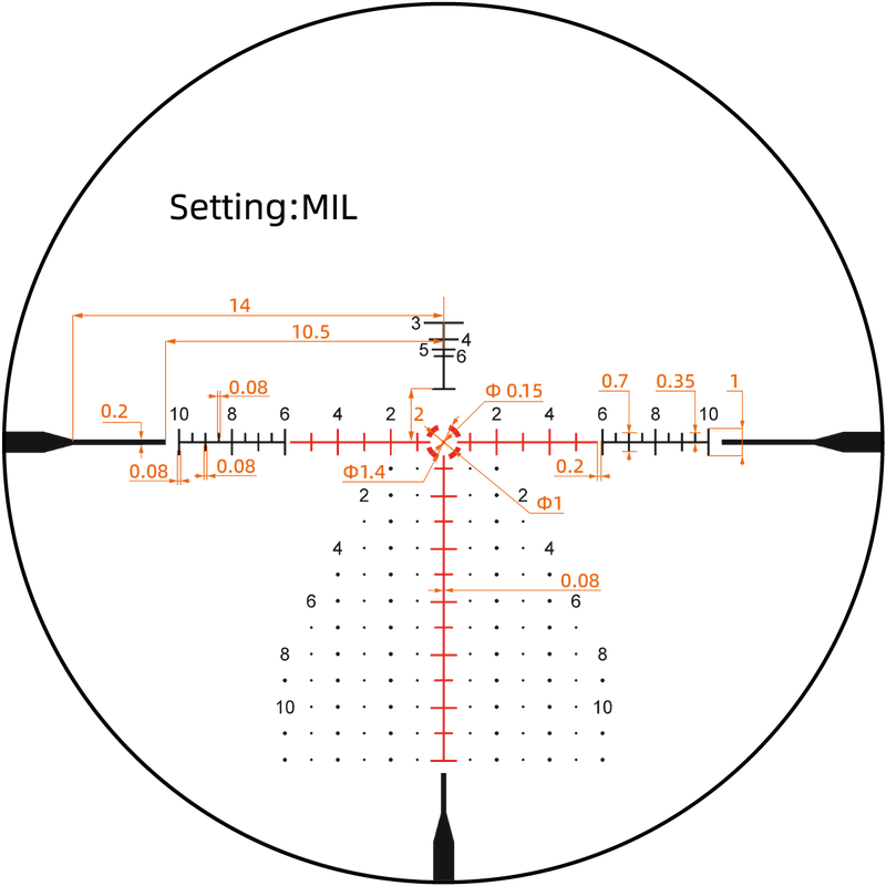 갤러리 뷰어에 이미지 로드, Continental X6 2-12x44 FFP MPVO 소총 스코프