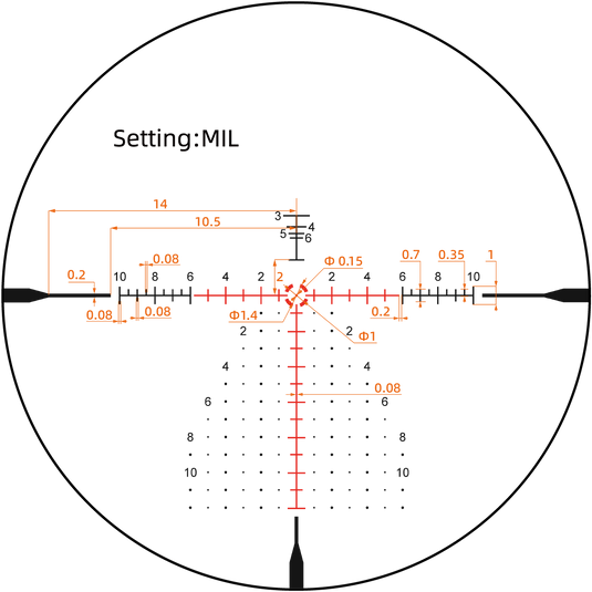 Continental X6 2-12x44 FFP MPVO 소총 스코프