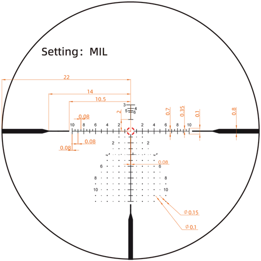 Continental x6 2-12x44 RAR Rifle Scope