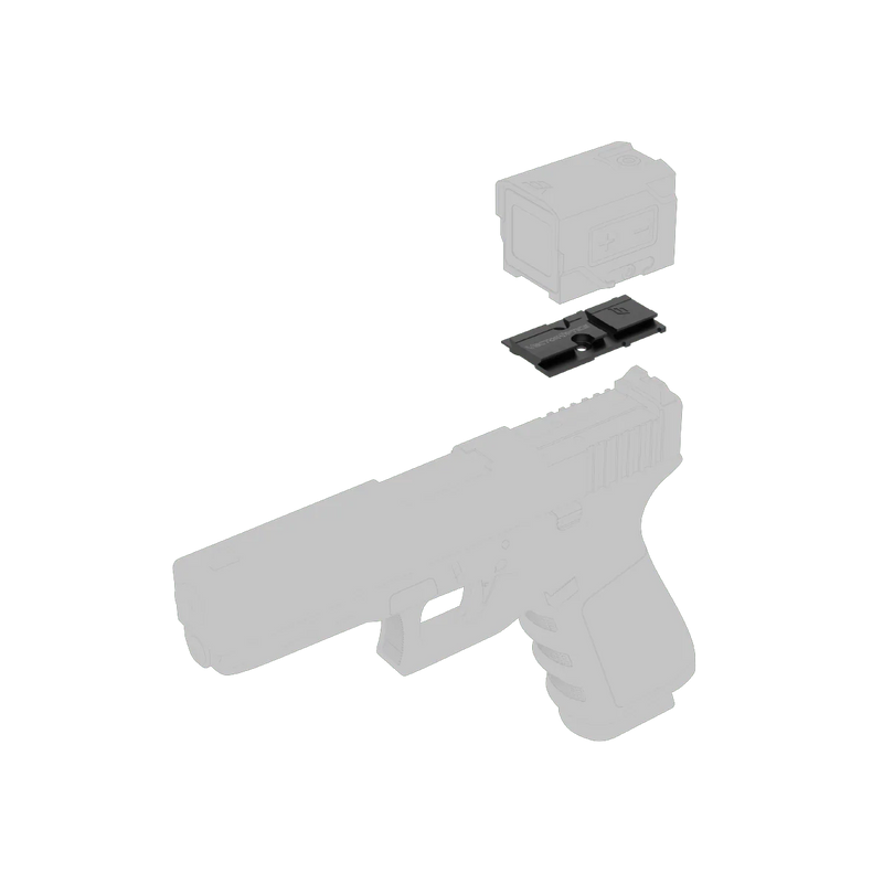 ギャラリービューアに画像をロードする, MOS to VOD Footprint Pistol Red Dot Steel Adapter - Vector Optics Online Store