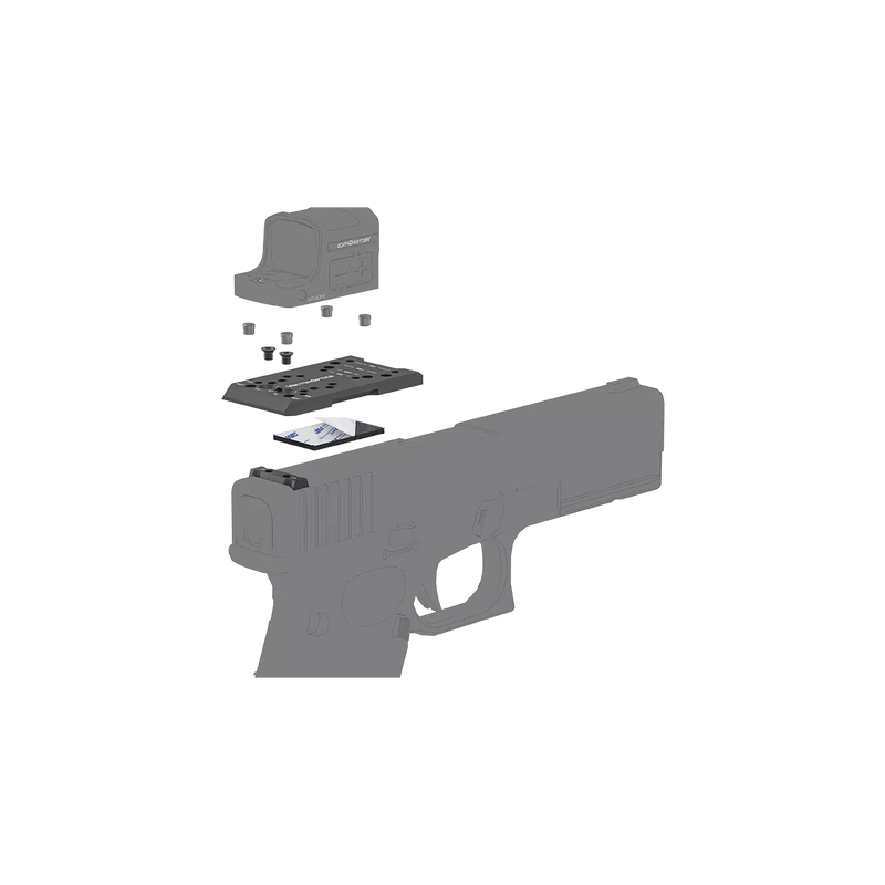 Chargez l'image dans la visionneuse de la galerie, 4-in-1 MOJ / MGT / TEK / GIN Footprint Universal Dovetail Adapter Mount for Glock® (SCFRM-GK11)