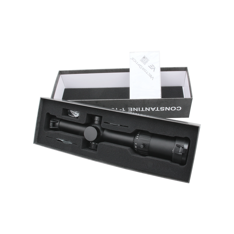 Cargue la imagen en el visor de la galería, Constantine 1-10x24 SFP Riflescope packing box open