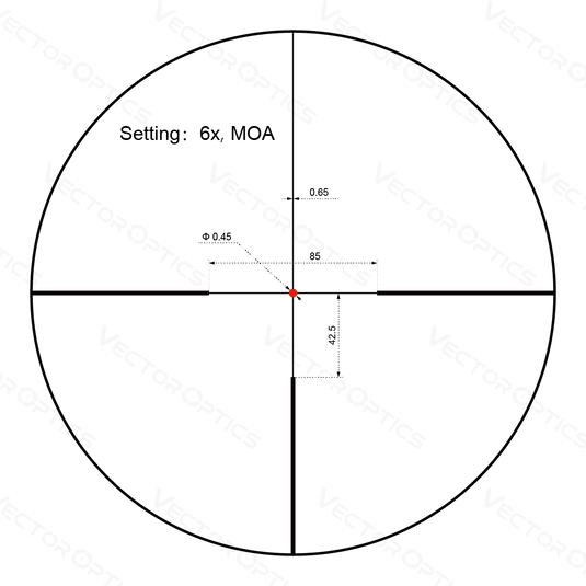 Constantine 1-6x24i Fiber Dot Reticle (SCOC-36)