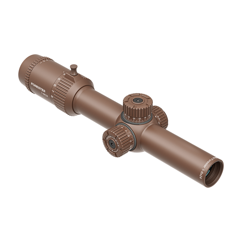 Cargue la imagen en el visor de la galería, Forester 1-8x24 SFP FDE Rifle Scope (SCOC-39)