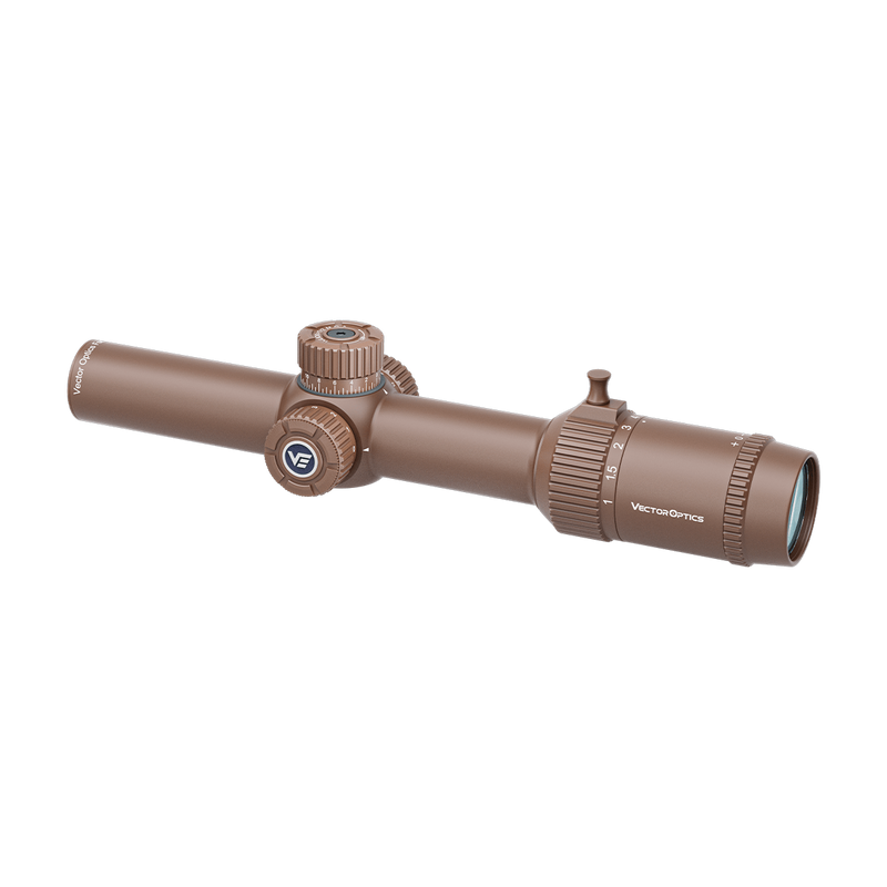 Cargue la imagen en el visor de la galería, Forester 1-8x24 SFP FDE Rifle Scope (SCOC-39)