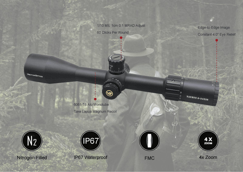 Load image into Gallery viewer, Tauron 6-24x50 HD (SCOL-46)