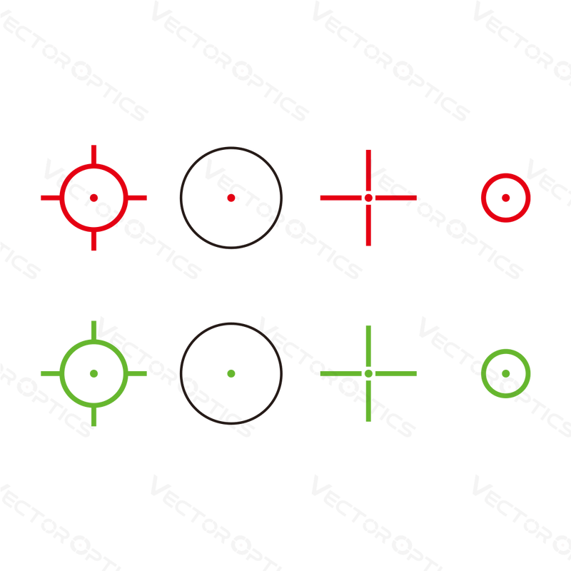 Load image into Gallery viewer, Omega Red Dot Sight – 8 & 4 Reticle Reflex Sights for Under $50 (SCRD-04/SCRD-48)