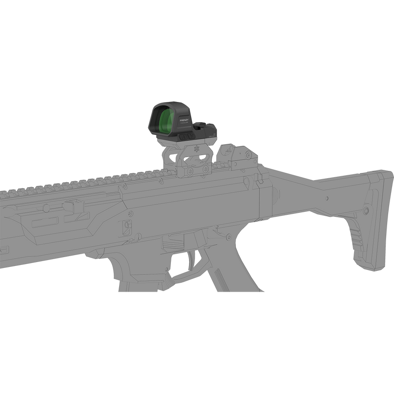 Laden Sie das Bild in Galerie -Viewer, Multi-Reticle Green Dot | Frenzy F3 26x32 6MOA GMR Green Dot Sight (SCRD-GM79) | for Glock® 17/19