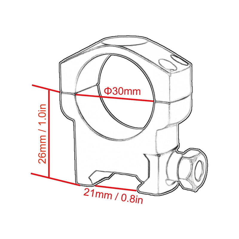 Загрузить изображение в просмотрщик галереи, Vector Optics Scope Weaver Rings 25.4mm/30mm - Vector Optics Online Store