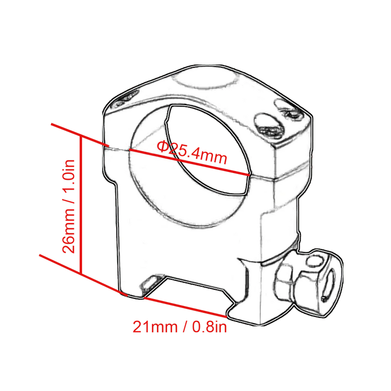 Загрузить изображение в просмотрщик галереи, Vector Optics Scope Weaver Rings 25.4mm/30mm - Vector Optics Online Store