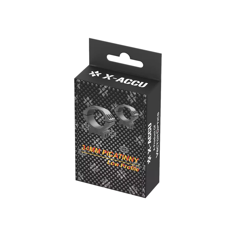 Load image into Gallery viewer, 34mm X-ACCU Scope Ring Low