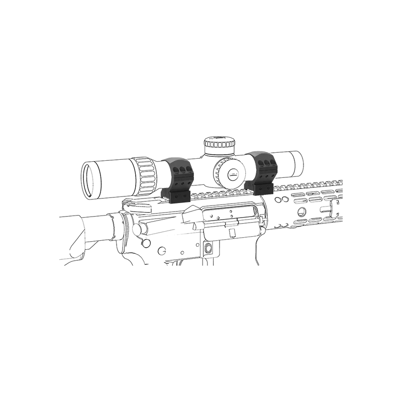 Load image into Gallery viewer, 34mm X-ACCU Scope Ring Low