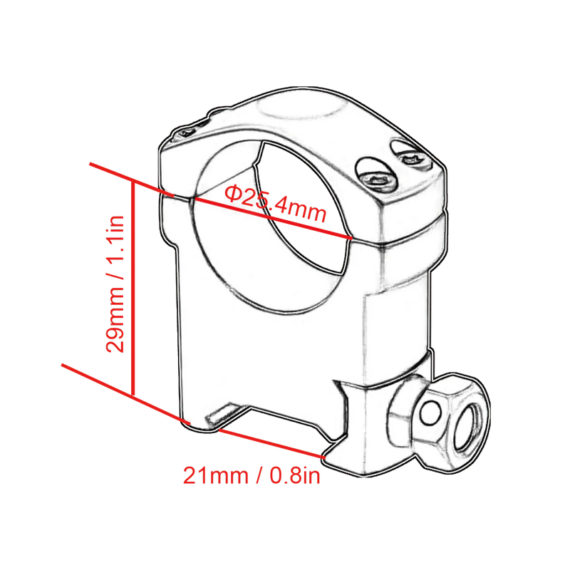 Загрузить изображение в просмотрщик галереи, Vector Optics Scope Weaver Rings 25.4mm/30mm - Vector Optics Online Store