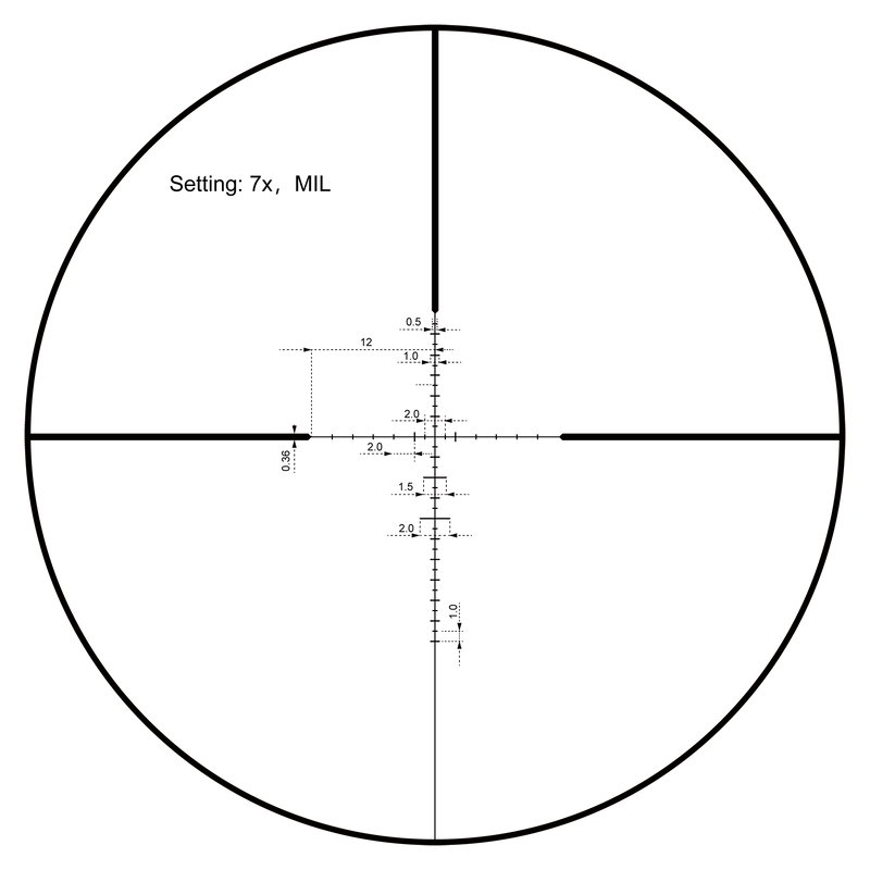 Cargue la imagen en el visor de la galería, 1” Monotube | VictOptics SOI 2-7x32 Rifle Scope (VIOC-02)
