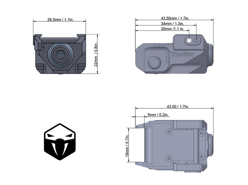 Load image into Gallery viewer, Scrapper Subcompact Pistol Green Laser Sight FDE
