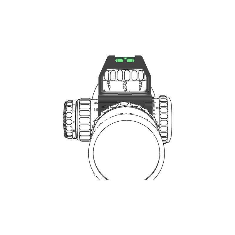 將圖片載入到圖庫檢視器中, X-ACCU 30/34mm Quick-flip Turret Mark Magnifier Mount Ring with Level Bubble SCTR-01/02