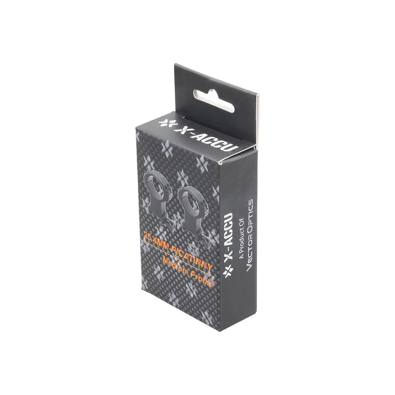 Загрузить изображение в просмотрщик галереи, 25.4mm X-Accu 1.25in Low Profile Picatinny Rings - Vector Optics Online Store