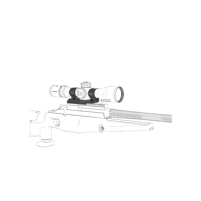Load image into Gallery viewer, 34mm Cant 0MOA/20MOA One Piece High Picatinny Mount (XASR-3014/XASR-3015)