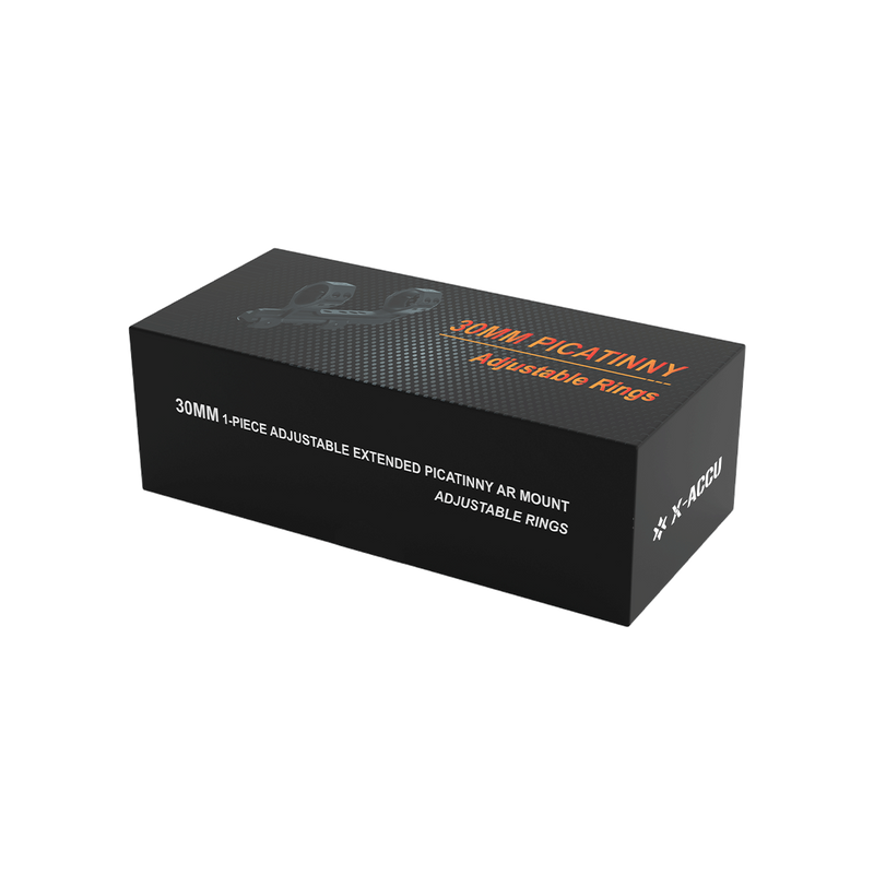 Load image into Gallery viewer, 30mm 1-Piece Adjustable Extended Picatinny Mount (XASR-3037)