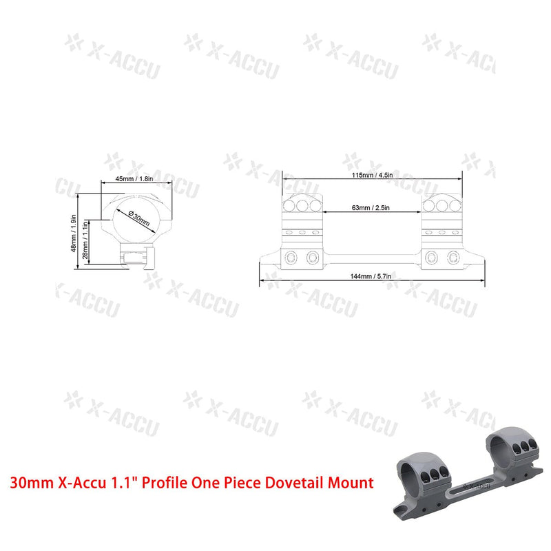 將圖片載入到圖庫檢視器中, X-Accu Mighty 30mm Scope Rings - Vector Optics Online Store