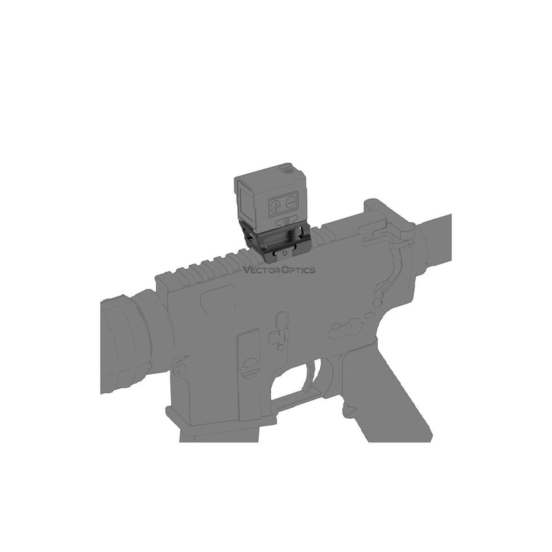 ギャラリービューアに画像をロードする, Red Dot Sigher Riser Weaver Mount VOD Footprint - Vector Optics Online Store