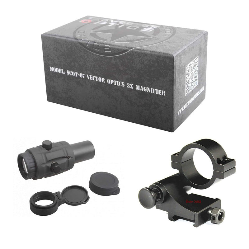 ギャラリービューアに画像をロードする, 3x Red Dot Magnifier w/ Flip Side Mount - Vector Optics Online Store