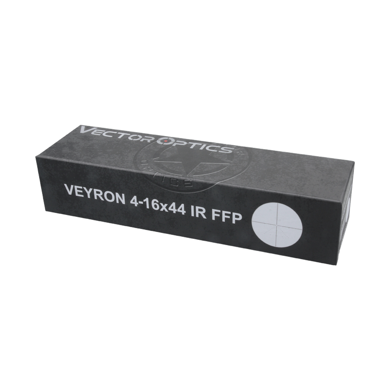 Load image into Gallery viewer, Veyron 4-16x44 First Focal Plane Riflescope Illuminated Outer packaging Details
